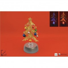 INGROSSO ARTICOLI NATALIZI ALBERO VETRO 14CM C/LUCE YQV6421/5 8053482132044 INGROSSO DECORAZIONI NATALIZIE