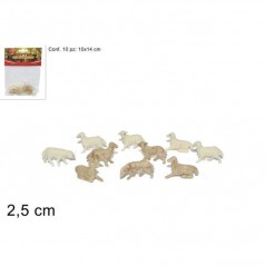 INGROSSO ARTICOLI NATALIZI BUSTA 8 PECORELLE 2