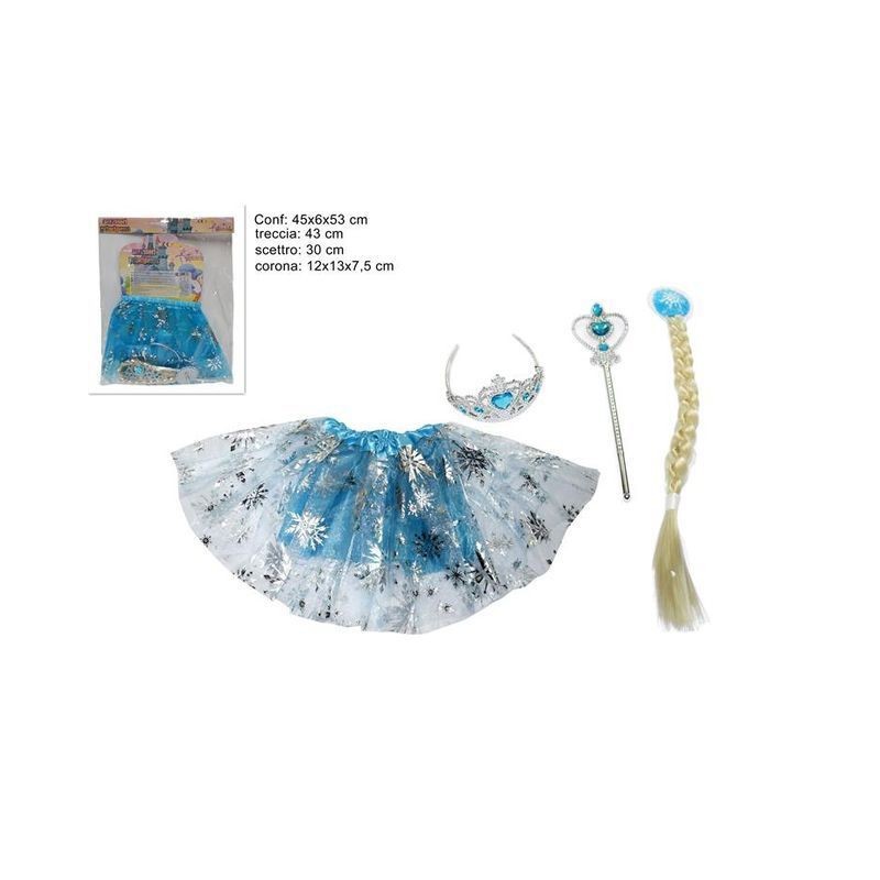 SET VESTITO PRINCIPESSA GHIACCIO 2018363 EAN 8033113835438 INGROSSO SET E ACCESSORI TRAVESTIMENTI