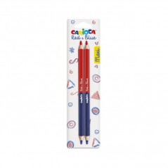 INGROSSO CARTOLERIA MATITA MAXI ROSSO/BLU 2PZ BLISTER 8003511401399 INGROSSO PENNARELLI MATITE COLORATE TEMPERE