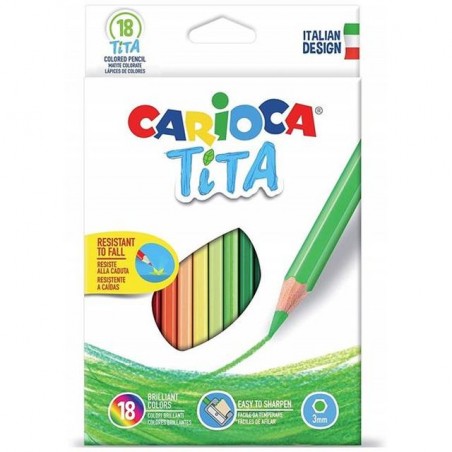 CARIOCA TITA SCAT. 18 MATITE COLORATE EAN 8003511428273 INGROSSO MATITE COLORATE