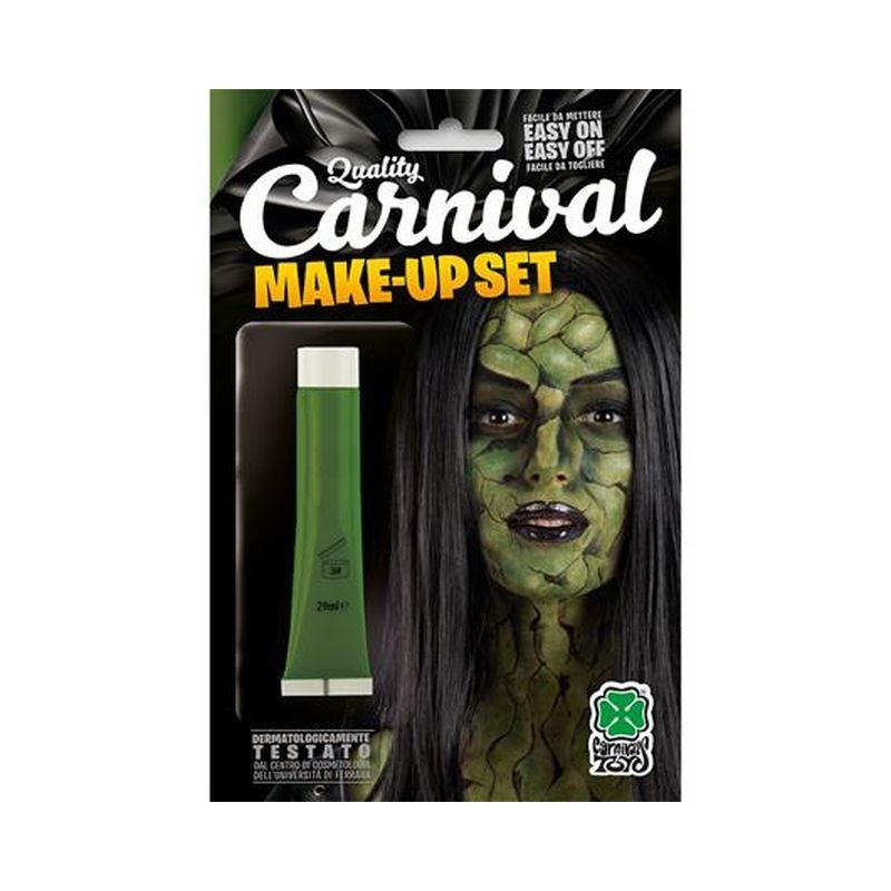 TUBETTO FONDOTINTA ML.28,3 VERDE EAN 8004761094034 INGROSSO TRUCCHI DI CARNEVALE