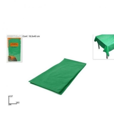 TOVAGLIA PLASTIFICATA 137X183CM VERDE EAN 8034048421970 INGROSSO TOVAGLIE PER PARTY