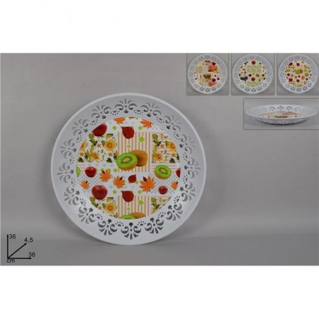 INGROSSO CAKE DESIGN CAKE DESIGN VASSOIO TONDO 36CM C/INC.FANT. FRUTTA AS 8034048496251 INGROSSO ACCESSORI CAKE DESIGN