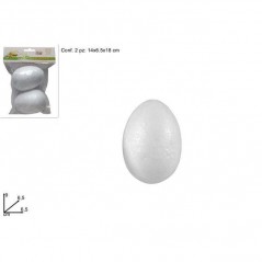 INGROSSO ARTICOLI DI PASQUA UOVA POLISTIROLO 9CM 2PZ 8033113226359 INGROSSO ARTICOLI PASQUALI DECORAZIONI PER PASQUA