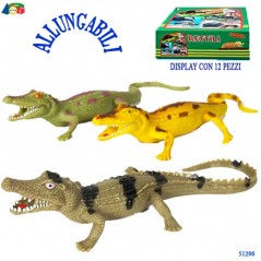 INGROSSO GIOCATTOLI COCCODRILLO ALLUNGABILE 33CM +3ANNI 8055742224254 INGROSSO BUSTE SOLDATINI E ANIMALI