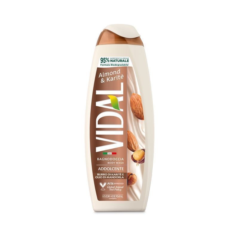 VIDAL BAGNO 500ML. NEW ALMOND & KARITE EAN 8008970055435 INGROSSO DOCCIA SCHIUMA