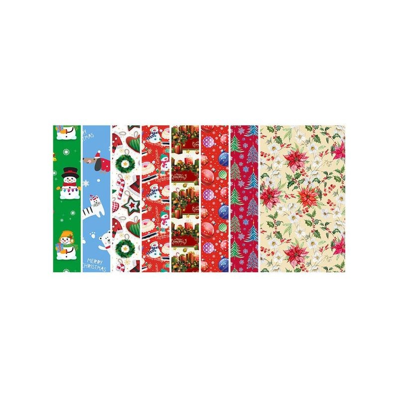 CARTA REGALO NAT. ROTOLINO MT.5X1 ASS EAN 8002941184759 INGROSSO BUSTE E CARTA REGALO NATALIZIA