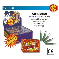 INGROSSO FUOCHI D'ARTIFICIO MINICICCIOLO BAM PZ.50 C.40 6067070008194 INGROSSO FUOCHI PER FESTE PETARDI