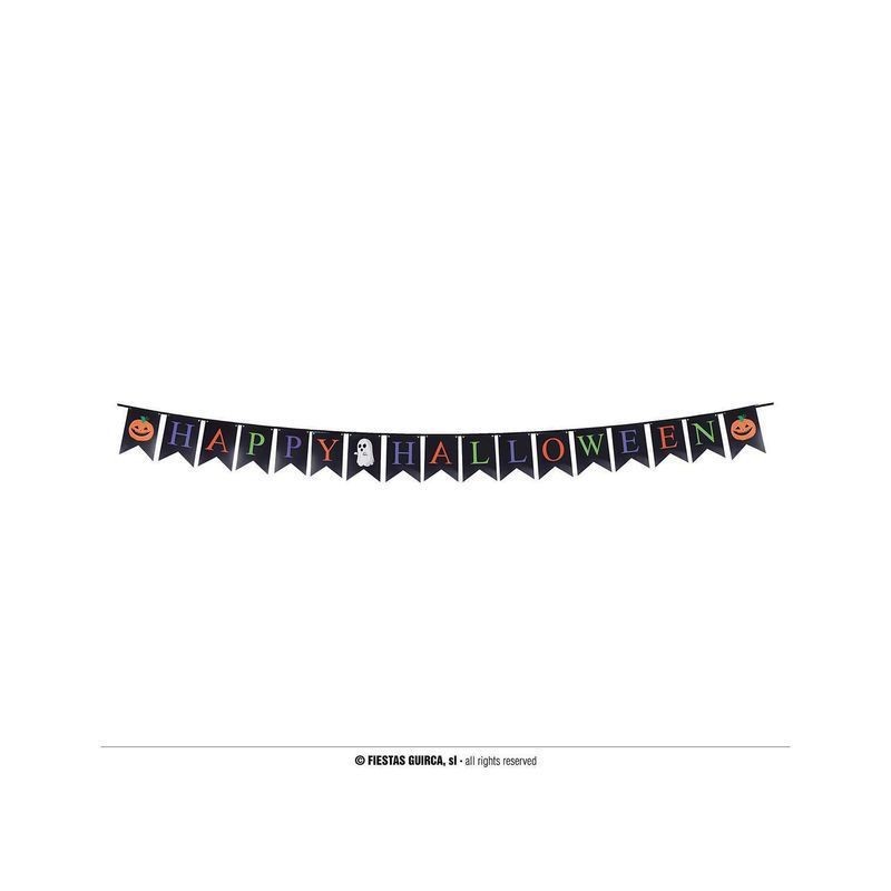 VESSILLO ZUCCHE 300 CM 15X20 CM HQ EAN 8434077243657 INGROSSO FESTONI E ADDOBBI HALLOWEEN