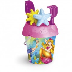 INGROSSO SECCHIELLO DIAM.18 SIRENE + FORMINE 8002936129208 INGROSSO ARTICOLI ESTIVI SECCHIELLI MARE COMPLETI