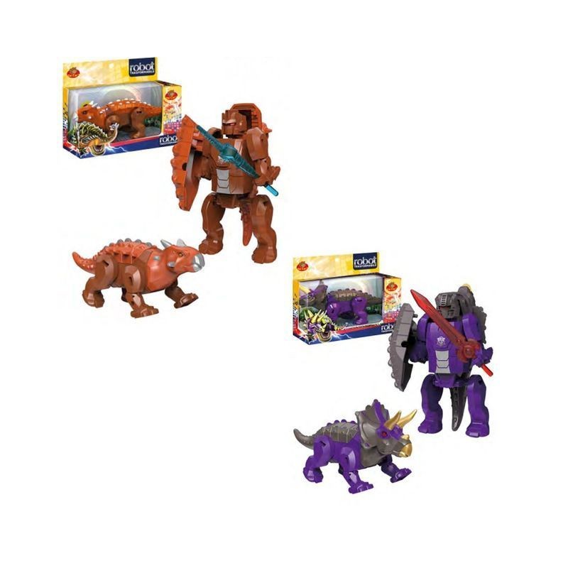 DINOSAURI TRSF. I N GUERRIERI 2ASS EAN 8009549374339 INGROSSO ROBOT GIOCATTOLO