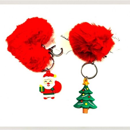 PRTACHIAVE NATALE POM POM EAN 6874460600180 INGROSSO OGGETTISTICA NATALIZIA