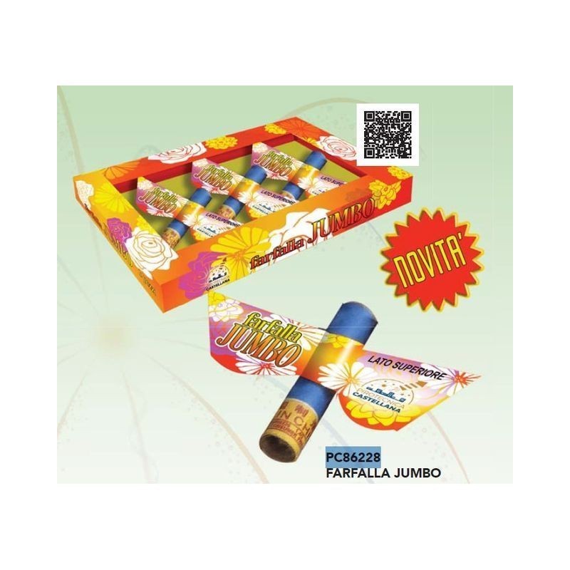 FARFALLA JUMBO 3 PZ EAN 8023993862280 INGROSSO FUOCHI D'ARTIFICIO VOLANTI