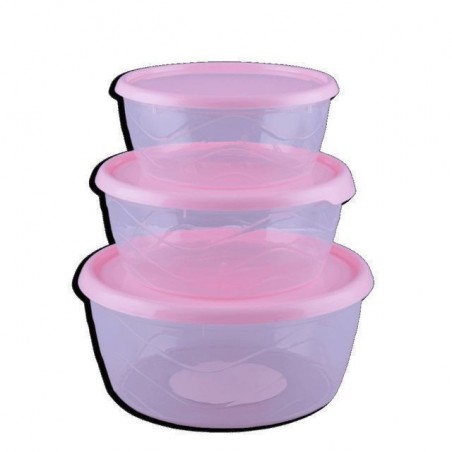 CONTENITORE 3 PZ TONDE GRANDI BONY EAN 8697404116592 INGROSSO CONTENITORI PER ALIMENTI
