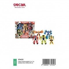 INGROSSO GIOCATTOLI ROBOT TRASFORMABILE 5 IN 1 H40xL46CM 8009549374728 INGROSSO GIOCHI E GIOCATTOLI ROBOT GIOCATTOLO