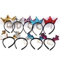 INGROSSO FESTA E PARTY CERCHIELLO VELL C/PAIL CORONA/OR/RENNA 8021029727336 INGROSSO ARTICOLI FESTE CAPPELLI E CERCHIETTI PER PA