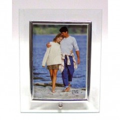 INGROSSO CASALINGHI CORNICE VETRO C/BORDO ARGENTO H. 20X15CM 8021029824103 INGROSSO ARTICOLI PER CASA