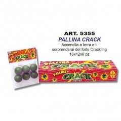 INGROSSO FUOCHI D'ARTIFICIO PALLINA CRACK PZ.6 C.12 6067076947350 INGROSSO FUOCHI PER FESTE PETARDI