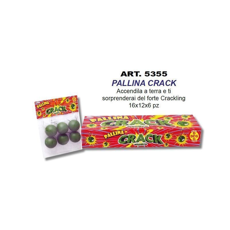 PALLINA CRACK PZ.6 C.12 EAN 6067076947350 INGROSSO PETARDI