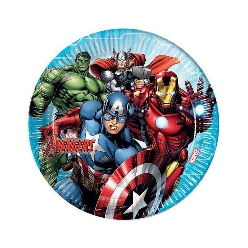 PIATTI CM.23 PZ.8 AVENGERS MIGHTY EAN 07909658 INGROSSO PIATTI PER PARTY