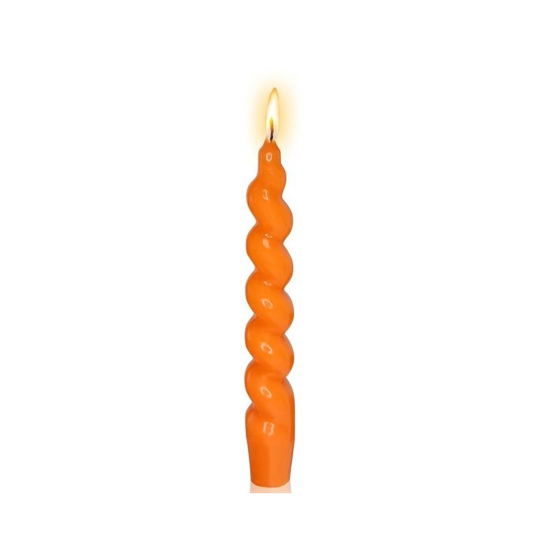 CANDELE TORCIGLIONE CM.20 PZ.6 ARANCIO EAN 0785234300000 INGROSSO CANDELE E LAMPADE NATALIZIE