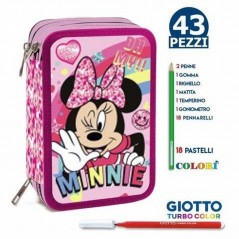 INGROSSO ASTUCCIO TRIPLO MINNIE 18+18 GIOTTO 5205698575716 INGROSSO ARTICOLI SCUOLA ASTUCCI SCUOLA