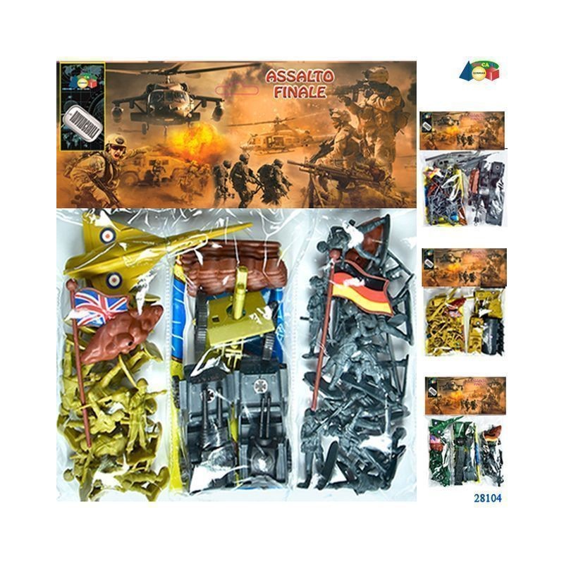 BUSTA SOLDATI ASSALTO FINALE C/MAPPA/ACC EAN 8034094800446 INGROSSO BUSTE SOLDATINI