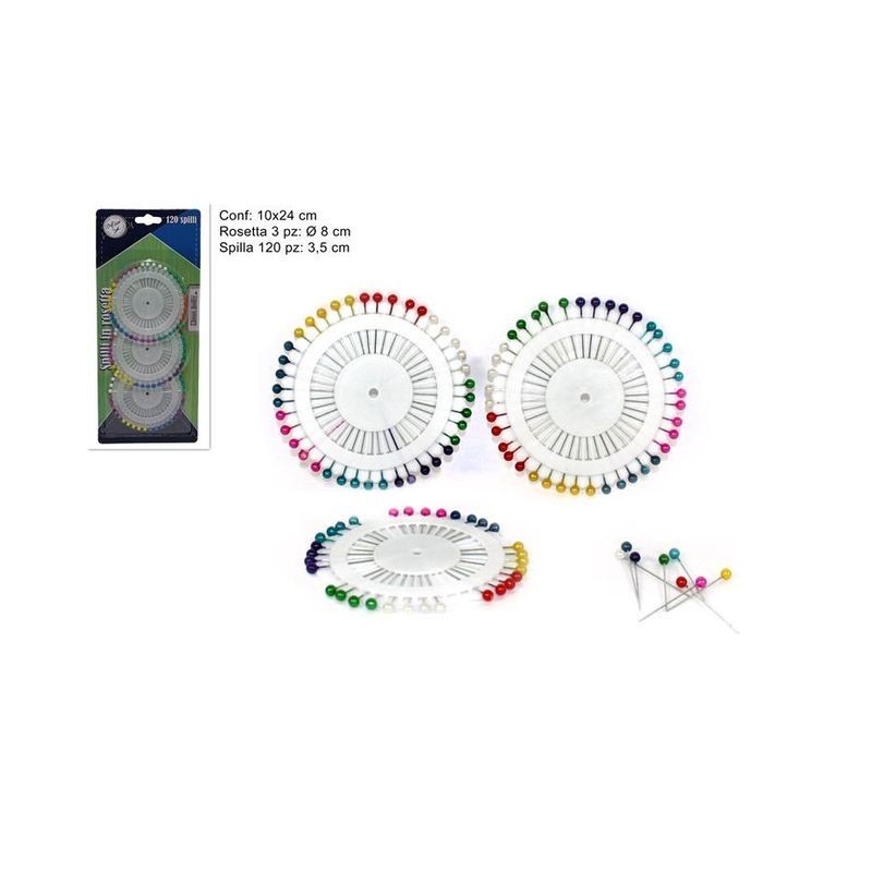SPILLE ROSETTA 3PZ EAN 8034048056776 INGROSSO FILATO SPILLE ROSETTA 3PZ EAN 8034048056776 INGROSSO FILATO