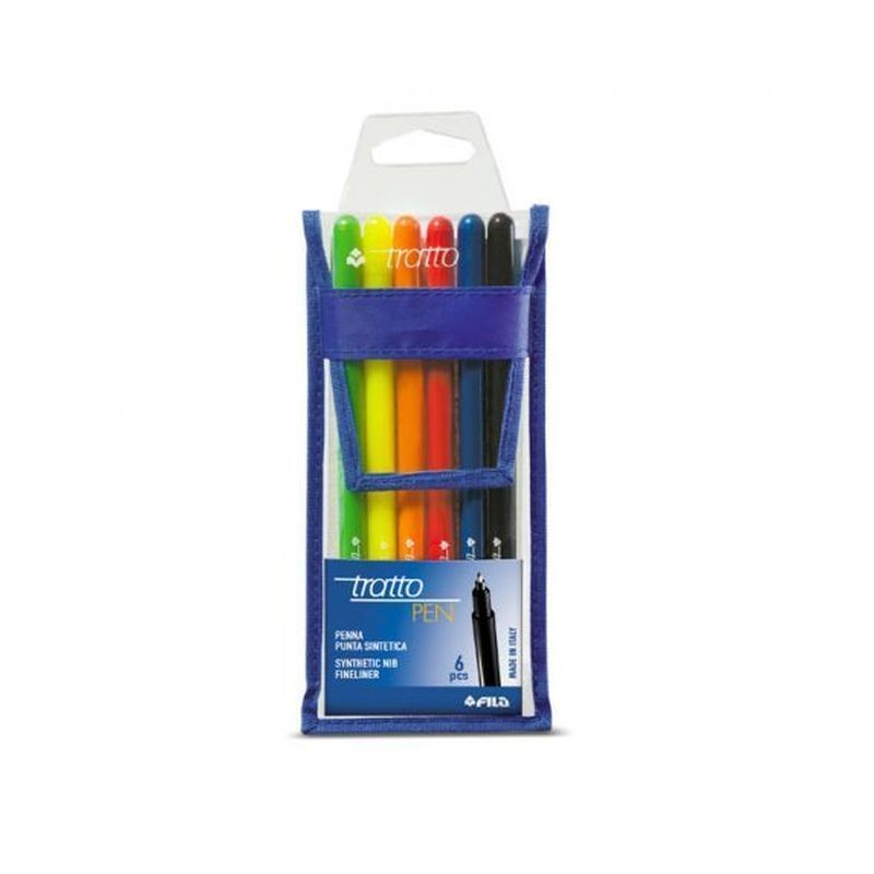 TRATTO PEN 6 COL ASS. EAN 8000825056277 INGROSSO PENNE PER LA SCUOLA