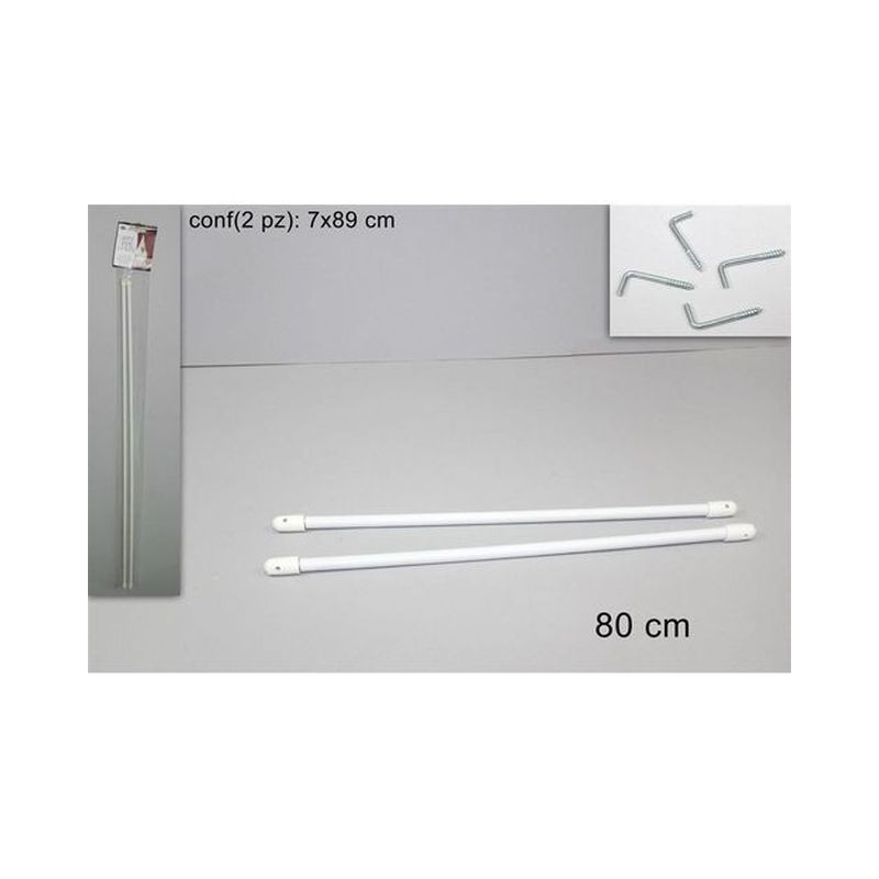 ASTE PER TENDA PLASTIFICATA 80CM 45/6 EAN 8034048121696 INGROSSO VITI E CHIODI
