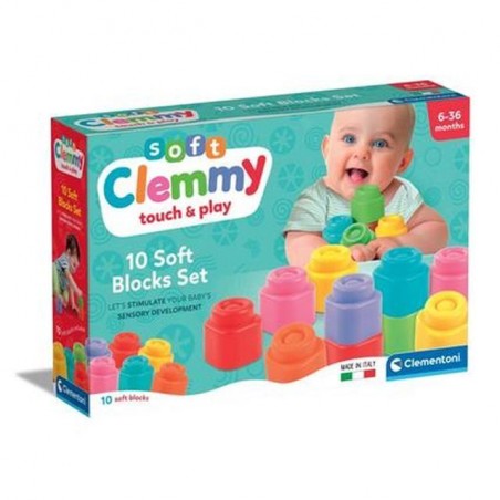 SOFT CLEMMY CONF.10 MATTONCINI 17988 EAN 8005125179886 INGROSSO GIOCHI PRIMA INFANZIA