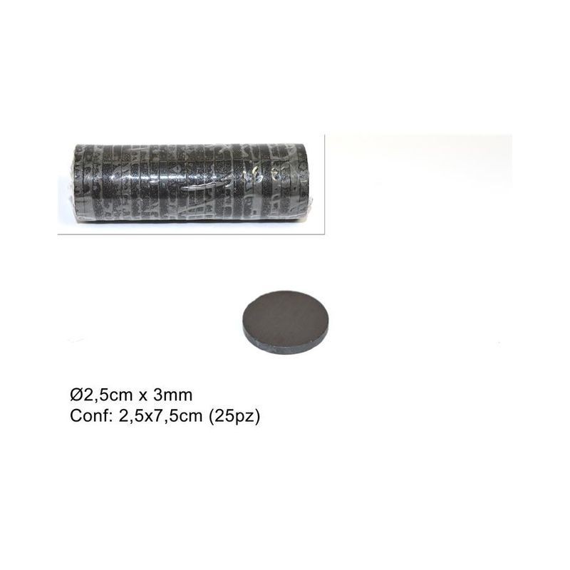 MAGNETE 2,5CMx3MM GS35369 PZ.25 EAN 8034048288764 INGROSSO VITI E CHIODI