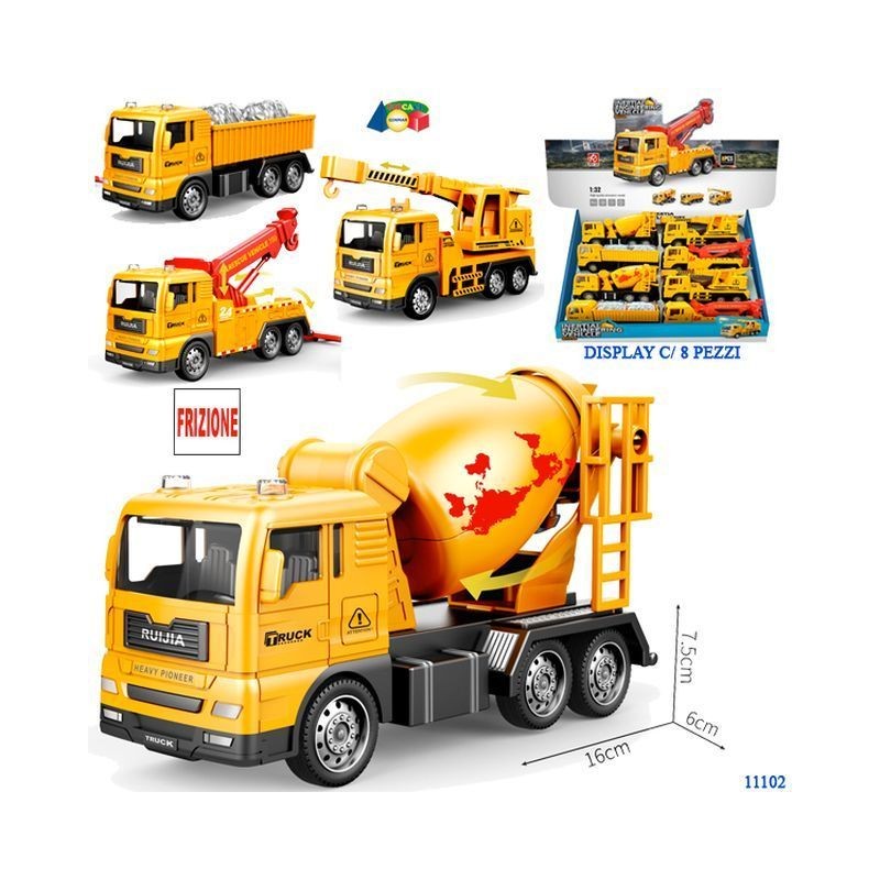 CAMION LAVORO FRIZIONE EAN 8057438024179 INGROSSO GIOCHI DA EDICOLA