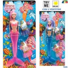 INGROSSO EDICOLA SET SIRENE ALLA MODA C/ 2 VESTITI LUCE 8034094800941 INGROSSO GIOCHI E GIOCATTOLI GIOCHI DA EDICOLA