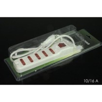 INGROSSO MULTIPRESA 5 POS. 10/16A CON INTERRUTTOE