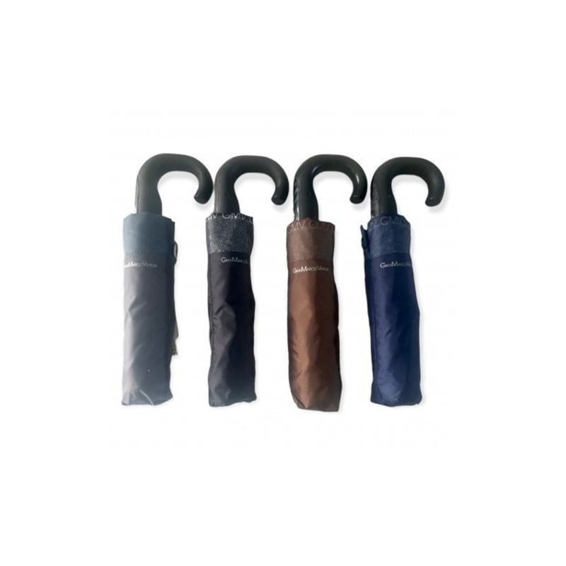 OMBRELLO N. PIEG. MANICO CURVO AUTOM. EAN 8033986491144 INGROSSO OMBRELLI