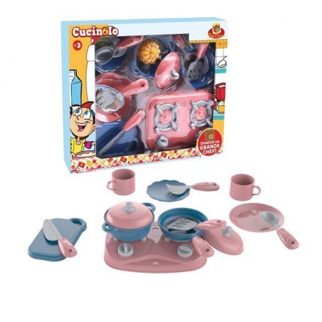 SET CUCINA C/ACCESSORI H30 X L37 CM EAN 8009549372397 INGROSSO GIOCHI DI CUCINA ED ELETTRODOMESTICI