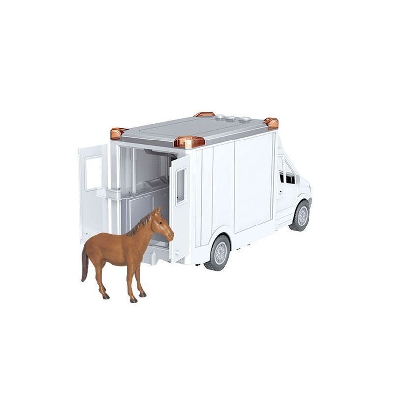 FURGONE PORTA CAVALLI FRIZIONE LUCI EAN 8009549374186 INGROSSO MODELLINI AUTO LUCI E SUONI