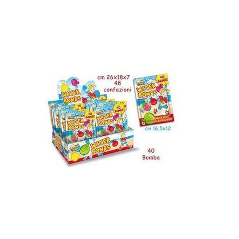 BOMBE AD ACQUA 40PZ ASS. EAN 8017967635932 INGROSSO PALLONCINI COMPLEANNO