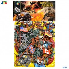 INGROSSO GIOCATTOLI BUSTA SOLDATI TRUPPE ASSALTO 4 NAZ.C/MAP 8034094800453 BUSTE SOLDATINI E ANIMALI BUSTE SOLDATINI
