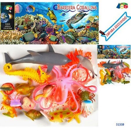 BUSTA PESCI BARRIERA CORALLINA 24X24CM EAN 8055742228597 INGROSSO BUSTE ANIMALI GIOCATTOLO