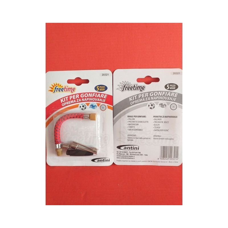 KIT PER GONFIARE BICI PALLONI E ALTRO EAN 8008240203214 INGROSSO GONFIATORI CANOTTI