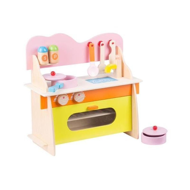 CUCINA LEGNO PER BAMBINI 36X17X36CM EAN 8711252863146 INGROSSO GIOCHI IN LEGNO