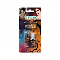 INGROSSO HALLOWEEN SMALTO NERO 7GR E ROSSETTO NERO 1.39GR 8422259325420 ARTICOLI HALLOWEEN TRUCCHI PER HALLOWEEN