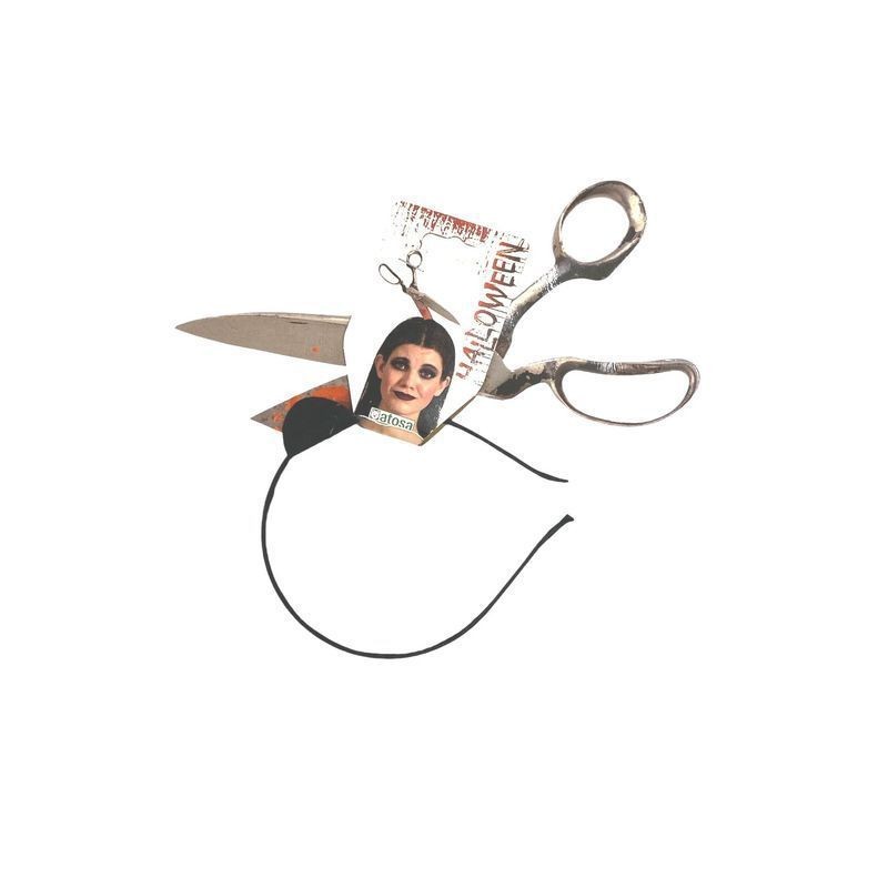 CERCHIETTO FORBICI EAN 8422259789505 INGROSSO CAPPELLI E CERCHIETTI HALLOWEEN