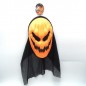MASCHERA ZUCCA ARANC. C/TELO NERO H25X15 EAN 8021029216779 INGROSSO MASCHERE DI HALLOWEEN
