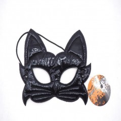 INGROSSO HALLOWEEM MASCHERA GATTO NERO C/ELASTICO 15