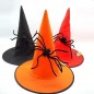 CAPPELLO STREGA C/RAGNO H.36/D.38CM EAN 8021029332585 INGROSSO CAPPELLI E CERCHIETTI HALLOWEEN