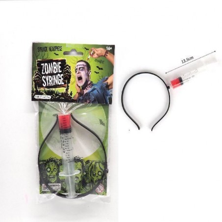 INGROSSO CERCHIETTO C/SIRINGA PLASTICA DEC.HALLOWEEN 8021029345417 ARTICOLI HALLOWEEN CAPPELLI E CERCHIETTI HALLOWEEN